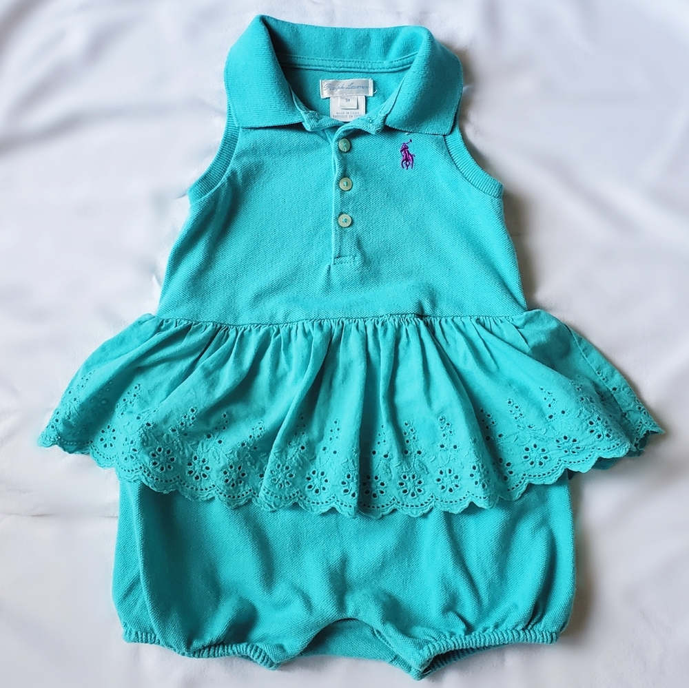 🏇💚 Baby Girls Polo Shortall 💚🏇